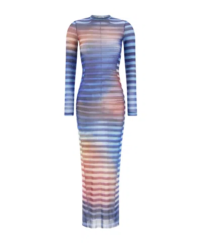 Jean Paul Gaultier Long Dress Stripe Air