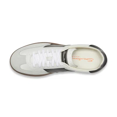 Santoni Round Toe Low-top Casual Shoes In White