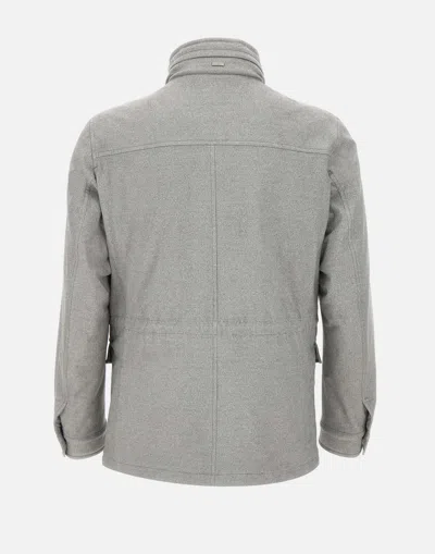 Herno Multi-pocket Field Jacket In Gray