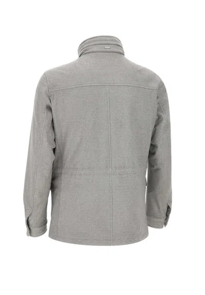Herno Multi-pocket Field Jacket In Gray