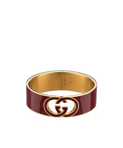 Gucci Interlocking Enamel Cuff Bracelet