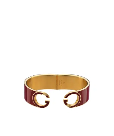 Gucci Interlocking Enamel Cuff Bracelet
