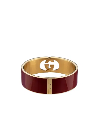 Gucci Interlocking Enamel Cuff Bracelet