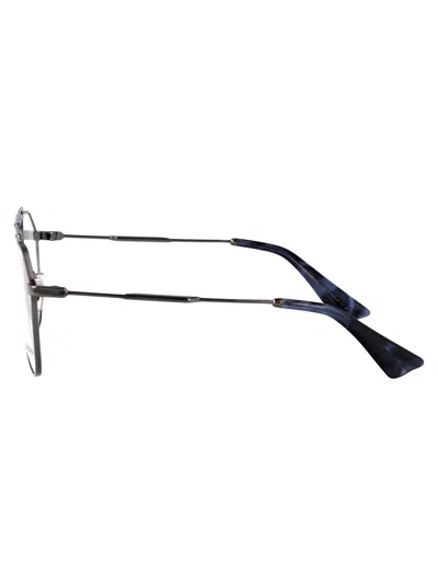 Dolce & Gabbana Gunmetal Metal Glasses In Black