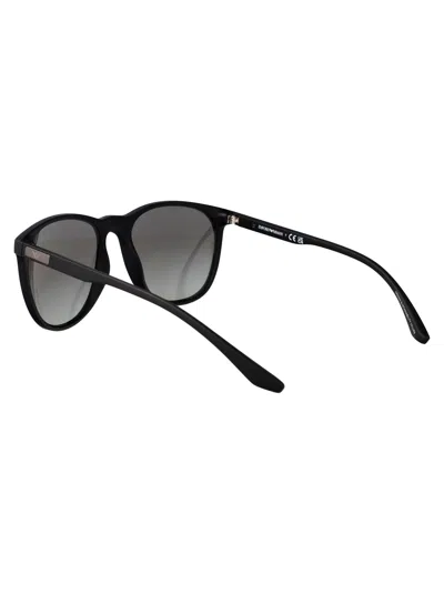 Emporio Armani Matte Black Injected Sunglasses