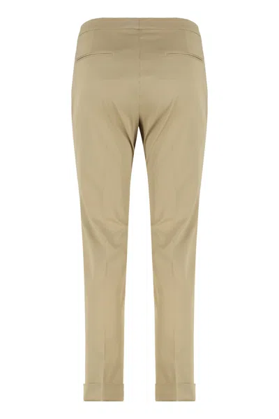 Etro Tailored Cropped Trousers Cuffed Hem In Brown