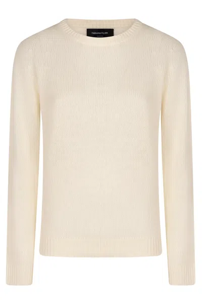 Fabiana Filippi Cashmere Sweater In Neutral