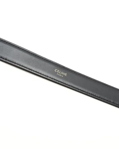 Celine Céline Medium 25mm Triomphe Belt, Size 75