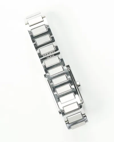 Pre-owned Hermes Hermès Tandem 19mm Ref Ta1.210 Watch In Silver