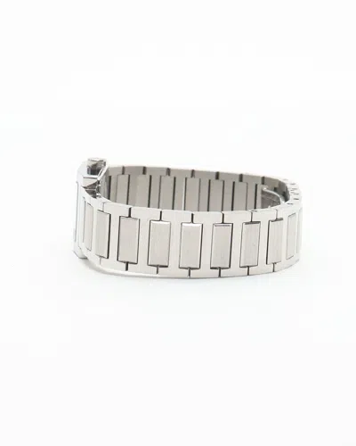 Pre-owned Hermes Hermès Tandem 19mm Ref Ta1.210 Watch In Silver