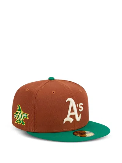 New Era A's Baseball Cap In Brown