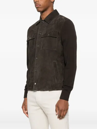 Herno Resort Shacket In Cotton Cashmere Knit In Black