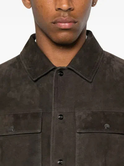 Herno Resort Shacket In Cotton Cashmere Knit In Black