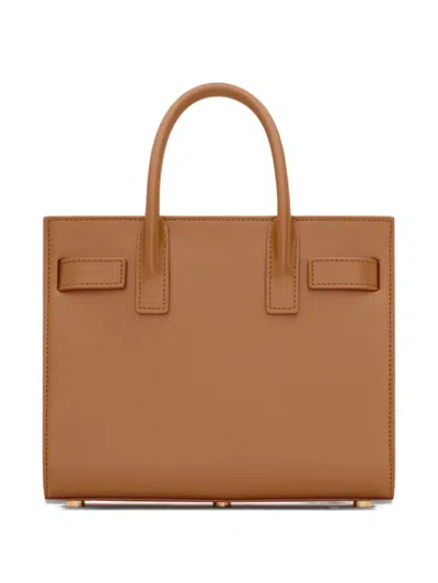 Saint Laurent Sac De Jour Nano Leather Padlock Tote Bag