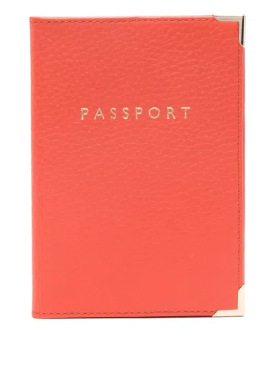Aspinal Of London Ribbon Pebble Passport Cover