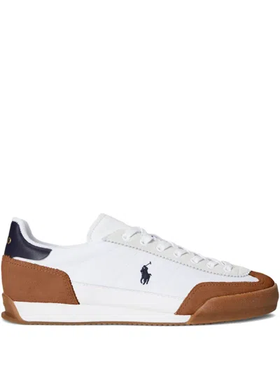 Polo Ralph Lauren Hester Suede Low-top Sneakers In White