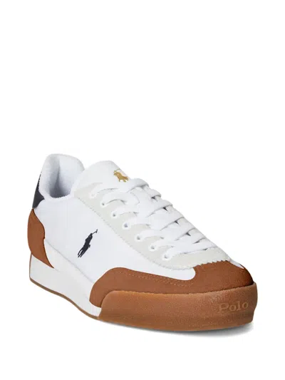 Polo Ralph Lauren Hester Suede Low-top Sneakers In White