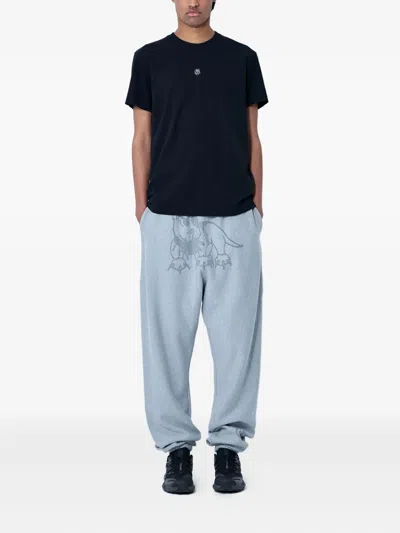 Chite' Graphic-print Cotton Track Pants