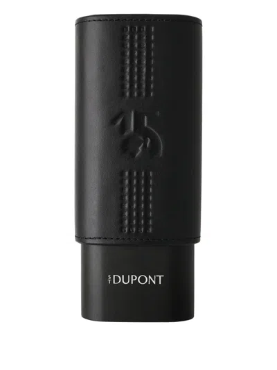 St Dupont Logo-debossed Cigar Case In Black