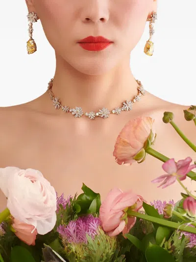 Anabela Chan 14k Gold Daisy White Diamond And Freshwater Pearl Earrings In Gold