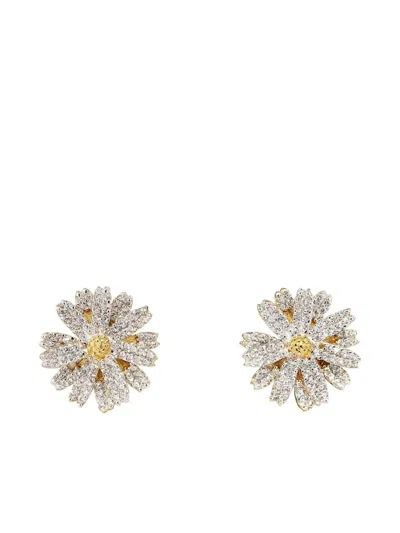 Anabela Chan 14k Gold Daisy White Diamond And Freshwater Pearl Earrings In Gold