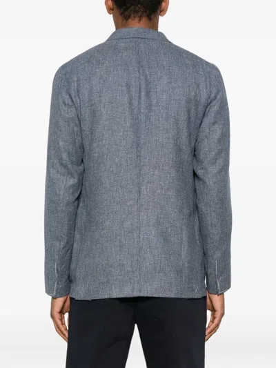 Eleventy Two-button Patch-pocket Blazer In Gray