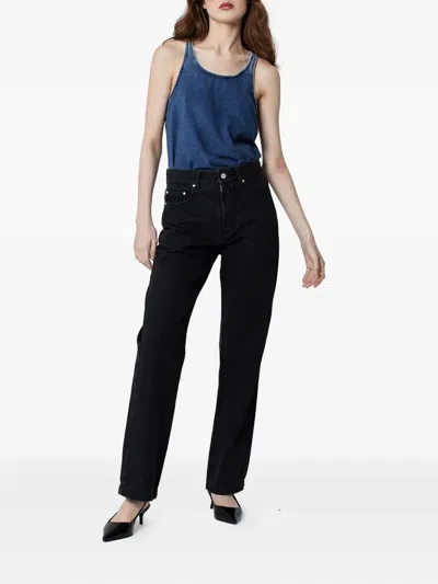 Amapô Leather-patch Jeans