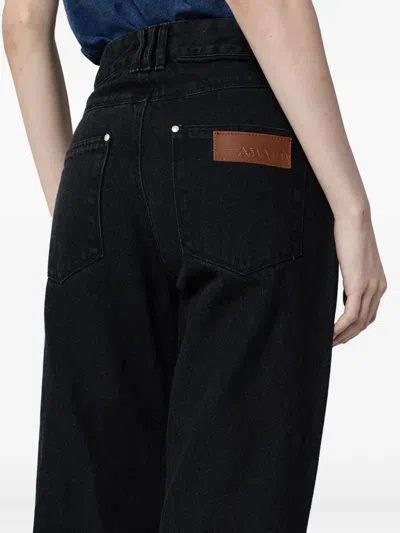 Amapô Leather-patch Jeans
