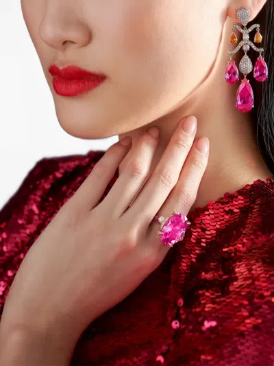 Anabela Chan 14k Gold Chandelier Diamond Earrings In Multi