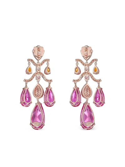 Anabela Chan 14k Gold Chandelier Diamond Earrings In Multi