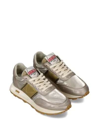 Philippe Model Metallic Panel Sneakers In Gray