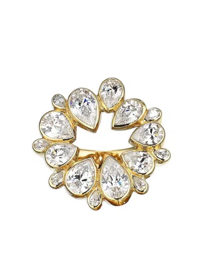 Anabela Chan 18kt Gold Vermeil Panettone Diamond Ring In Gold