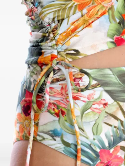Lygia & Nanny Bruma Tropical-print Drawstring Tankini