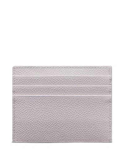 Thom Browne Wallet With Signature Stripe Detail In White