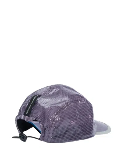 Unna Grid-pattern Five-panel Cap Hat