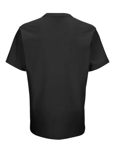 Versace Jeans Couture T-shirt With Printed Logo In Black