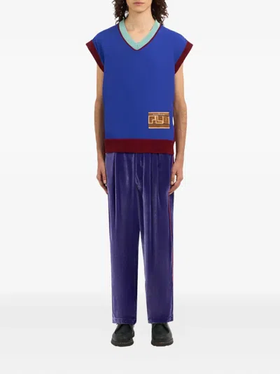 Pierre-louis Mascia V-neck Patch Vest In Multi