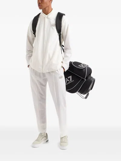 Ea7 Golf Pro Polo Shirt In Ventus7 Technical Fabric In White