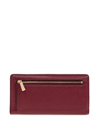 Michael Michael Kors Leather Zip-around Wallet In Brown