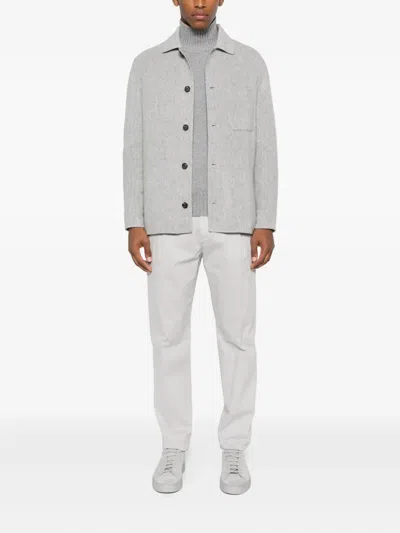 Eleventy High-neck Raglan-sleeve Sweater In Gray