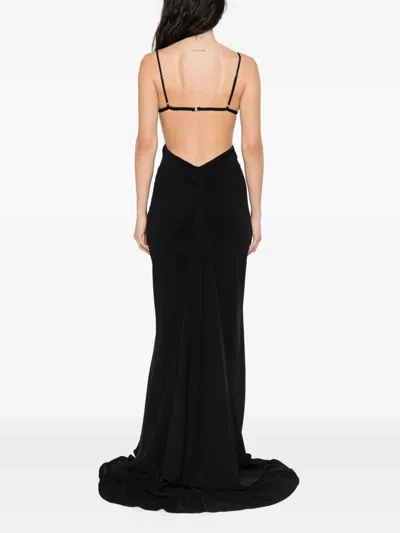 Nissa Embellished Cut-out Maxi Dress In Black