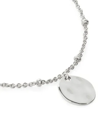 Monica Vinader Sterling Silver Siren Muse Disc Chain Bracelet In Silver