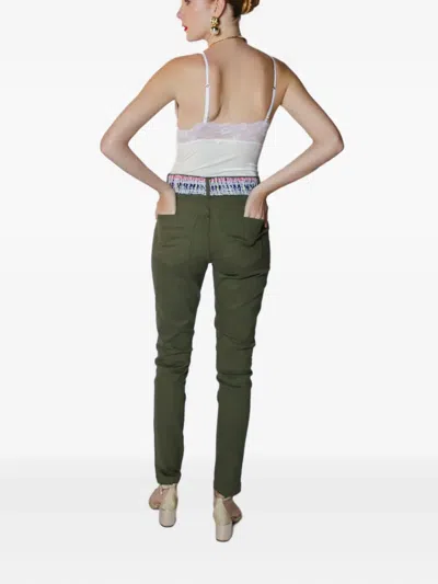 Lethicia Bronstein Sandra Tweed-waistband Skinny Pants