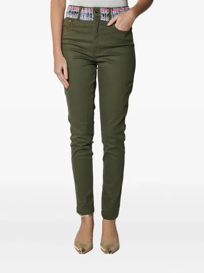 Lethicia Bronstein Sandra Tweed-waistband Skinny Pants