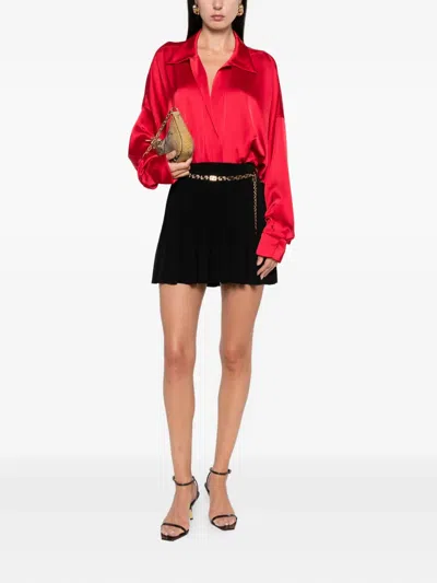 Norma Kamali Pleated Mini Skirt