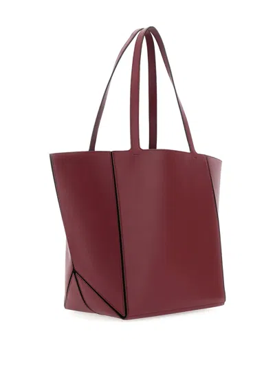 Michael Michael Kors Structured Red Cow Leather Jordi Tote