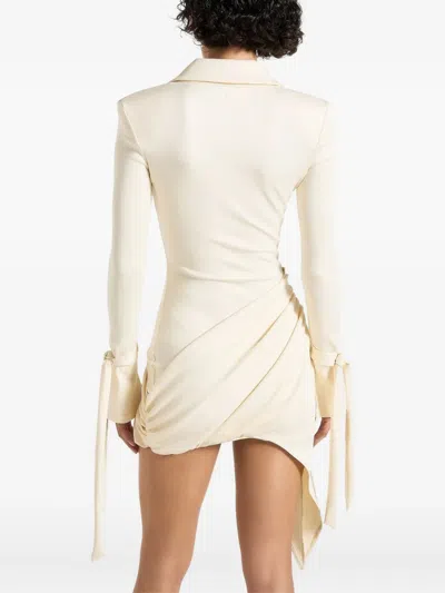 Manière De Voir Diane Asymmetric Draped Mini Dress
