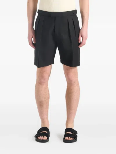 Manière De Voir Pleated Buckle Shorts