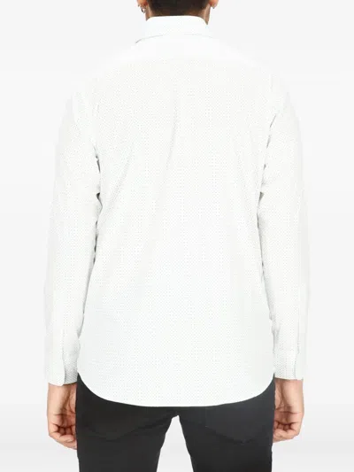 Scotch & Soda Micro-dot Dress Shirt In White