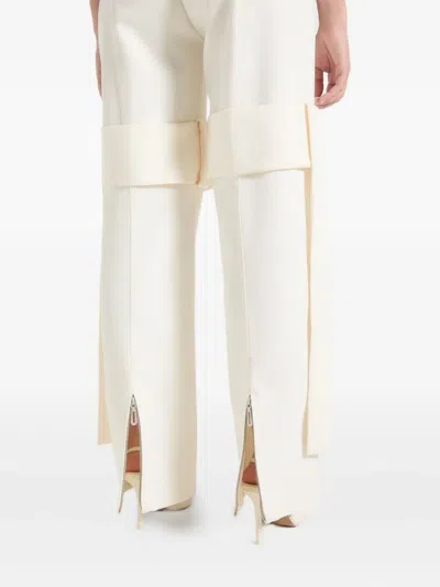 Manière De Voir Belted Knee-strap Trousers